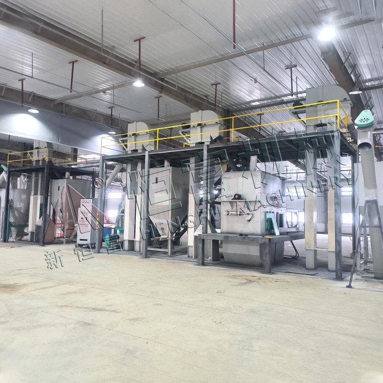 新疆（jiāng）阿拉山口66*80粉狀飼料機組